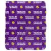 Western Illinois University Blanket, 50"x60" Logo Pattern Silky Touch Sherpa Back Super Soft Throw Blanket view 2