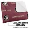 Florida State University Blanket, 50"x60" Logo Pattern Silky Touch Sherpa Back Super Soft Throw Blanket view 3