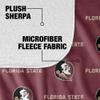 Florida State University Blanket, 50"x60" Logo Pattern Silky Touch Sherpa Back Super Soft Throw Blanket view 4