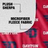 University of Dayton Blanket, 50"x60" Logo Pattern Silky Touch Sherpa Back Super Soft Throw Blanket view 4