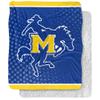 Mcneese State University Blanket, 50"x60" Logo Dots Silky Touch Sherpa Back Super Soft Throw Blanket view 1