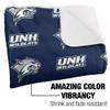 University of New Hampshire Blanket, 50"x60" Logo Pattern Silky Touch Sherpa Back Super Soft Throw Blanket view 3