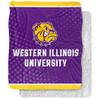 Western Illinois University Blanket, 50"x60" Logo Dots Silky Touch Sherpa Back Super Soft Throw Blanket view 1