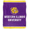 Western Illinois University Blanket, 50"x60" Logo Dots Silky Touch Sherpa Back Super Soft Throw Blanket view 2