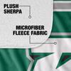 Binghamton University Blanket, 50"x60" Primary Logo Stripes Silky Touch Sherpa Back Super Soft Throw Blanket view 4