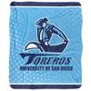 University of San Diego Blanket, 50"x60" Logo Dots Silky Touch Sherpa Back Super Soft Throw Blanket view 2
