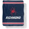 University of Richmond Blanket, 50"x60" Primary Logo Stripes Silky Touch Sherpa Back Super Soft Throw Blanket view 1