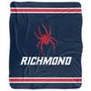 University of Richmond Blanket, 50"x60" Primary Logo Stripes Silky Touch Sherpa Back Super Soft Throw Blanket view 2