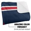 University of Richmond Blanket, 50"x60" Primary Logo Stripes Silky Touch Sherpa Back Super Soft Throw Blanket view 3