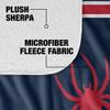 University of Richmond Blanket, 50"x60" Primary Logo Stripes Silky Touch Sherpa Back Super Soft Throw Blanket view 4