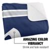 Rice University Blanket, 50"x60" Primary Logo Stripes Silky Touch Sherpa Back Super Soft Throw Blanket view 3
