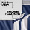 Rice University Blanket, 50"x60" Primary Logo Stripes Silky Touch Sherpa Back Super Soft Throw Blanket view 4