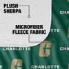 University of North Carolina - Charlotte Blanket, 50"x60" Logo Pattern Silky Touch Sherpa Back Super Soft Throw Blanket view 4