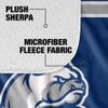 Drake University Blanket, 50"x60" Primary Logo Stripes Silky Touch Sherpa Back Super Soft Throw Blanket view 4
