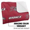 Rider University Blanket, 50"x60" Logo Pattern Silky Touch Sherpa Back Super Soft Throw Blanket view 3
