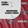 Rider University Blanket, 50"x60" Logo Pattern Silky Touch Sherpa Back Super Soft Throw Blanket view 4