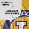 Lipscomb University Blanket, 50"x60" Logo Dots Silky Touch Sherpa Back Super Soft Throw Blanket view 4
