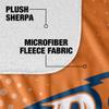 Bucknell University Blanket, 50"x60" Logo Dots Silky Touch Sherpa Back Super Soft Throw Blanket view 4