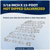 Five Oceans FO4569-GN15 Marine Boat Anchor Lead Chain 5/16 inches x 15 Feet Hot-Dipped Galvanized Steel with 2 AISI316 Stainless Steel 5/16 inches Bow Shackles view 3