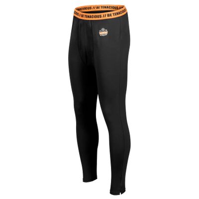 Ergodyne N-Ferno 6481 Mens Lightweight Base Layer Pants, Performance Fit, Breathable Material Black