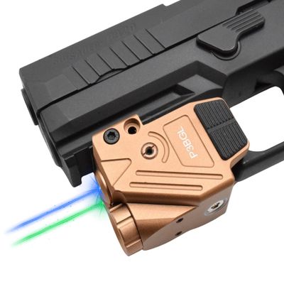 HiLight Tactical P3BGL Blue Laser 700 Lumens Flashlight w Strobe & Dual (Blue/Green) Beam, Military-Grade Aluminum & Magnetic Charger, Gun Rail Mount for Glock, Sig, S&W, Laser IIIA <5mw
