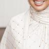 Grid Design 2 Sides Red Line Hijab Stretchy Jersey Fabric Printing Scarf For Islamic Arab Lady'S Headscarf 30 view 4