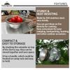 CAMPINGMOON 2pcs Set Stainless Steel Camping Sierra Cup 310ml with 1pc Colander S-220-2P/S-213 view 3