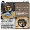CAMPINGMOON 2pcs Set Stainless Steel Camping Sierra Cup 310ml with 1pc Colander S-220-2P/S-213 view 4