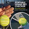 Scoring Right Tennis Net Height Mini Measuring Tape and Keyring, Portable 59 Inch Flexible Measuring Tape for Measuring Tennis Net Height, Green view 2