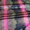 100cm*148cm Soft Dress Material Charmeuse Ethnic Paisley Patchwork Satin Fabric Printed (Rose, 2 Meter) view 2
