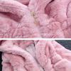 Familyhouse Kids Girls Coat Cartoon Faux Fur Long Sleeve Hooded Jackets Coat Outwear Cloak Hoodie Coat Warm Winter Clothes (Pink 1,120cm(5-6 Years)) view 3