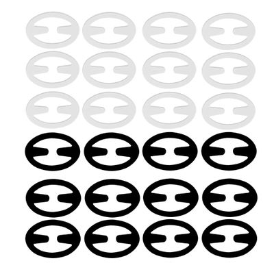 30pcs Bra Clip, Anti-Slip Buckles Conceal Straps,Conceal Bra Straps Cleavage Control Clip,Bra Strap Clips - for Back for Women (Black Transparent Beige)