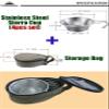 CAMPINGMOON 4pcs Set Stainless Steel Camping Sierra Cup 310ml with Storage Case S220-4P+B view 2