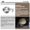 CAMPINGMOON 4pcs Set Stainless Steel Camping Sierra Cup 310ml with Storage Case S220-4P+B view 3