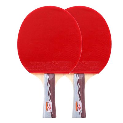 LINGOSHUN Table Tennis Bats 2 Player Set,Ping Pong Paddle Set 5 Stars,Table Tennis Racket for Family Activity, School and Sports Club/Double/A