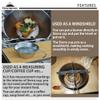 CAMPINGMOON 1pc Stainless Steel Camping Sierra Cup 310ml with 1pc Colander S-220/S-213 view 4