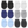 Aster 6 Pairs Newborn Baby Mittens Infant Toddler Gloves Soft Cotton No Scratch Mittens for 0-6 Months Baby Boys Girls view 1