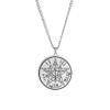 Dreamtimes Vintage Tetragrammaton Pendant Necklace Wahyeh Magical Blessed Pentagram of Solomon Amulet Stainless Steel Necklace Viking jewelry for women and men (SILVER) view 1