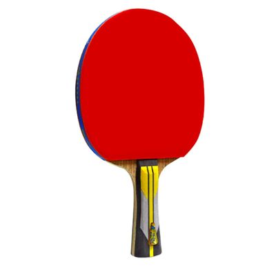 LINGOSHUN Table Tennis Bat Offensive,Professional Ping Pong Racket with ITTF Approved Rubber, Perfect for Intermediate and Amateurs / 6 Stars/Long Handle