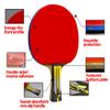 LINGOSHUN Table Tennis Bat Offensive,Professional Ping Pong Racket with ITTF Approved Rubber, Perfect for Intermediate and Amateurs / 6 Stars/Long Handle view 4