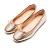 AFEETSING Women's Round Toe Ballet Flats Comfortable Bow Dressy Flats Shoes for Women (A-Gold, Numeric_8_Point_5) view 1