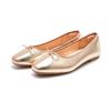 AFEETSING Women's Round Toe Ballet Flats Comfortable Bow Dressy Flats Shoes for Women (A-Gold, Numeric_8_Point_5) view 3