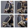 PHYNEDI Tactical Shoulder Chain Armor Guards, Non-slip Handmade Classical Medieval Warrior Knight Samurai Tactical Combat Armor Protector Defense 500D Clothing Equipment, 1 Pair (without Vest) view 4