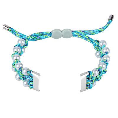 Hemobllo Pearl Watchband Replacement Strap Adjustable Beaded Bracelet Wristband Accessory for Women Smartwatch Bands Fashion Jewelry