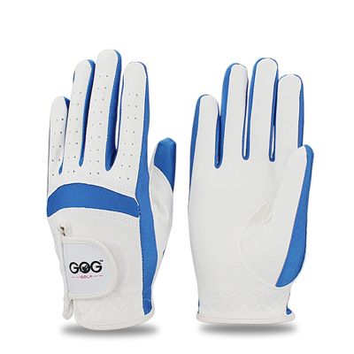 chensong Pack 1 Pair Golf Gloves Kids Microfiber Cloth Breathable Anti-Slipping Gloves Blue Pink Left Hand Right Hand Golf Glove (Color : Blue, Size : XX L)