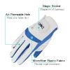 chensong Pack 1 Pair Golf Gloves Kids Microfiber Cloth Breathable Anti-Slipping Gloves Blue Pink Left Hand Right Hand Golf Glove (Color : Blue, Size : XX L) view 3
