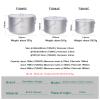 Boundless Voyage Titanium Hanging Pot for Outdoor Camping Backpacking Hiking Ultralight Portable Cooking Pot Camp Kitchen Cookware 1300ML/1950ML/2900ML (3 Pcs Set) view 3