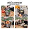 Boundless Voyage Titanium Hanging Pot for Outdoor Camping Backpacking Hiking Ultralight Portable Cooking Pot Camp Kitchen Cookware 1300ML/1950ML/2900ML (3 Pcs Set) view 4