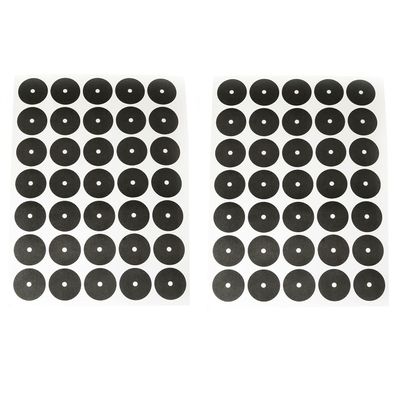 RLECS 2 Sheets Pool Table Marker Dots 35mm Dia. Black Ball Locator Sticker Snooker Pool Accessories 70pcs Spots In Total