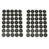 RLECS 2 Sheets Pool Table Marker Dots 35mm Dia. Black Ball Locator Sticker Snooker Pool Accessories 70pcs Spots In Total view 1